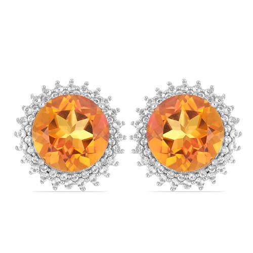 STERLING SILVER NANO ZULTANITE GEMSTONE HALO EARRINGS